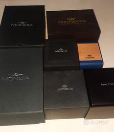 Scatole Orologi e astucci bracciali varie Marche