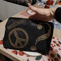 pochette Moschino anni 80 in camoscio