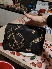 pochette Moschino anni 80 in camoscio