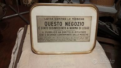 insegna in latta 1934 