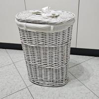 Cesto vimini biancheria bucato