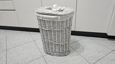 Cesto vimini biancheria bucato