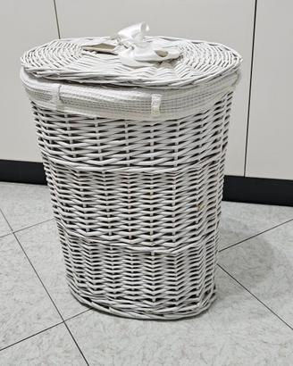 Cesto vimini biancheria bucato