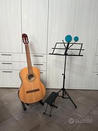 Chitarra acustica Fender FC-1 con accessori