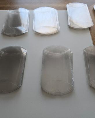 80 scatole trasparenti in PVC 