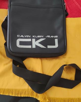 Borsa a tracolla nera da uomo Calvin Klein Jeans