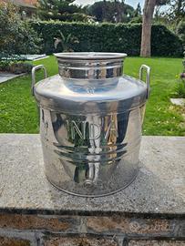 contenitore acciaio per olio