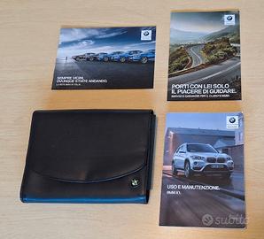 Libretto uso manutenzione BMW X1 e custodia