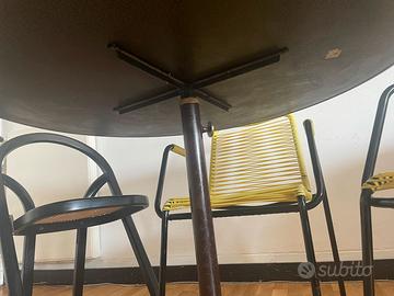 Tavolo legno e metallo Fornasetti Milano