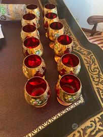 12 Bicchieri in vetri di Murano