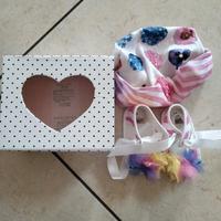 sandalino neonata Monnalisa nr 17 nuovo con bandan