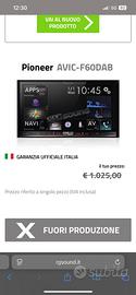 Stereo 2 din pioneer AVCI-F60DAB
