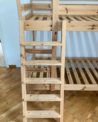 Letto a castello Ikea con scala