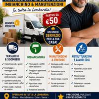 Traslochi/ sgombero/ imbianchino/ falegname