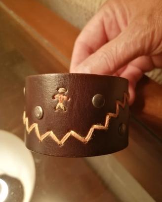 Bracciale in pelle testa di moro Henry Beguelin