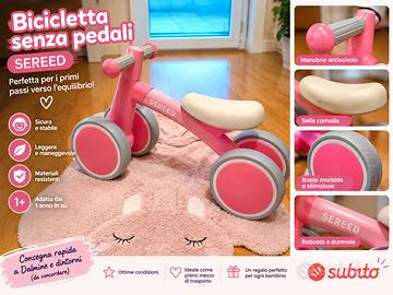 BICICLETTA SENZA PEDALI SEREED ROSA – BAMBINA