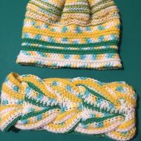 Set cappellino e scaldacollo fatti a mano