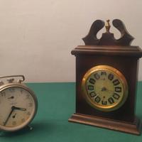 OROLOGI DA TAVOLO LEGNO E METALLO D' EPOCA