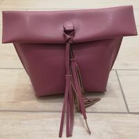 Borsa in pelle rosa antico