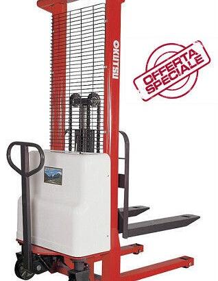 Sollevatore elettrico transpallet 1000 kg 3 metri