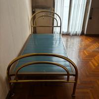 Letto singolo ottone vintage