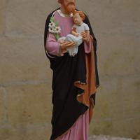 STATUA SAN GIUSEPPE 65cm DIPINT A MANO IN CEMENTO