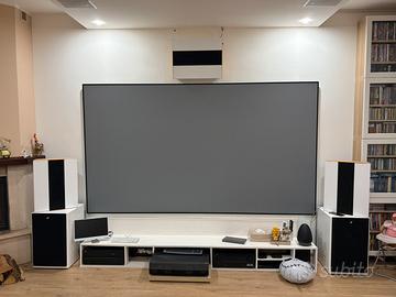 Proiettore laser UST Optomo 4K e schermo ALR 120"