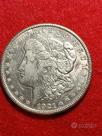 dollaro americano argento Morgan 1921