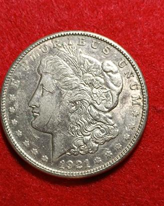 dollaro americano argento Morgan 1921