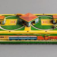 Gioco ferroviario in latta a carica – URSS