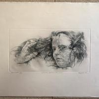 Litografia Renzo Vespignani “Marta”