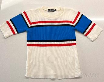 T-shirt bianca con righe colorage Daisy Street don