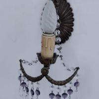 Applique a gocce in cristallo anni 50