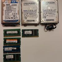 Hard disk e ram varie