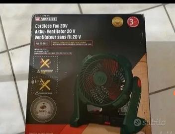 Parkside ventilatore 20v