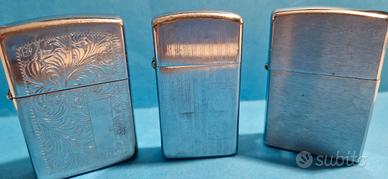 tre Zippo Vintage 1976/1992/1996
