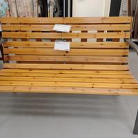 Panchina da esterno Legno e Acciaio 