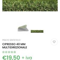 Prato sintetico di alta qualità