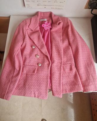 Tailleur rosa taglia S con etichetta 