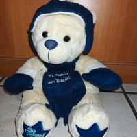 Peluche Orsetto "Ti meriti un bacio" con Zip