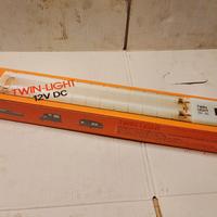 luce twin neon 12v per camper furgoni imbarcazioni