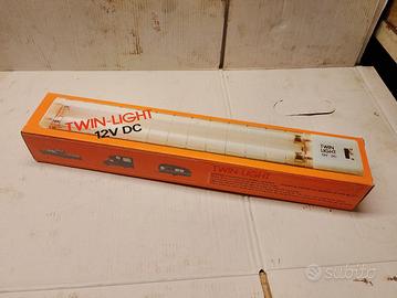 luce twin neon 12v per camper furgoni imbarcazioni