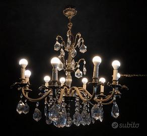 Lampadario A gocce - Cristallo