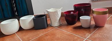 Lotto vasi in ceramica/plastica ( diverse misure)