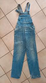 Salopette Pepper Jeans Vintage Anni '70 Tg. M