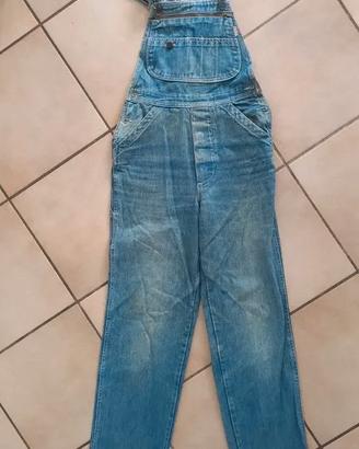 Salopette Pepper Jeans Vintage Anni '70 Tg. M