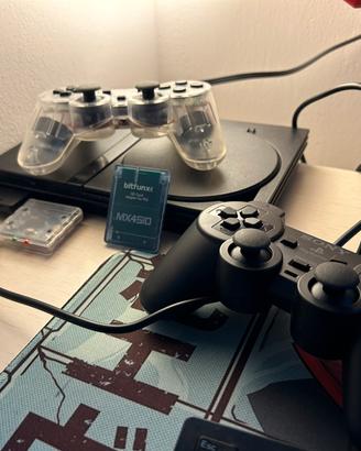 Ps2 slim hdmi fmb con accessori