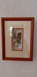 Quadretto decoupage tridimensionale