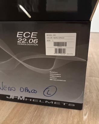 Casco JFM nero opaco omologato