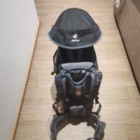 Zaino portabimbo Deuter con parapioggia e cuscino